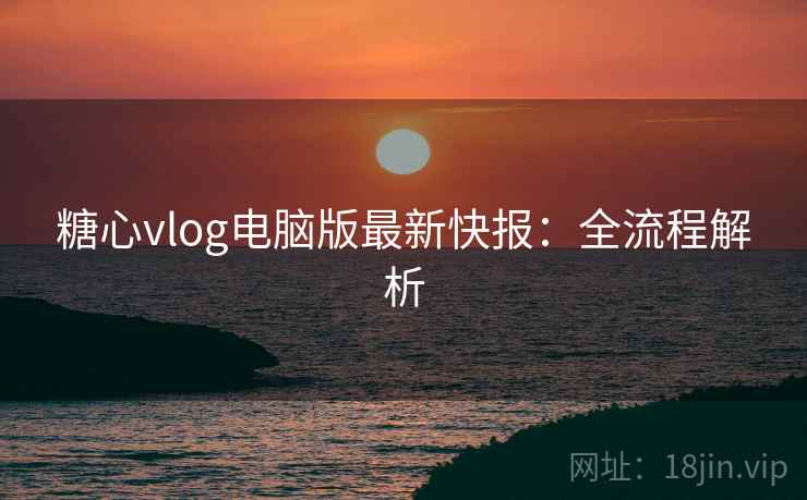 糖心vlog电脑版最新快报：全流程解析